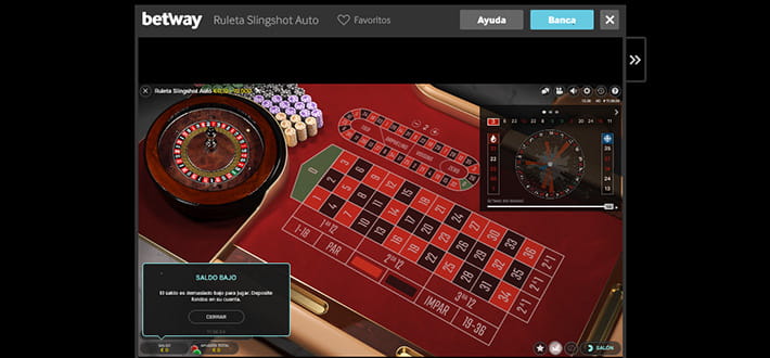 Evolution automatic live roulette game at the Betway live casino in Africa.