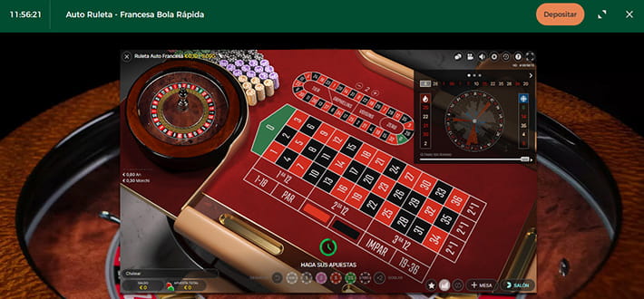 Live automatic roulette game from the Mr Green live casino in Africa.